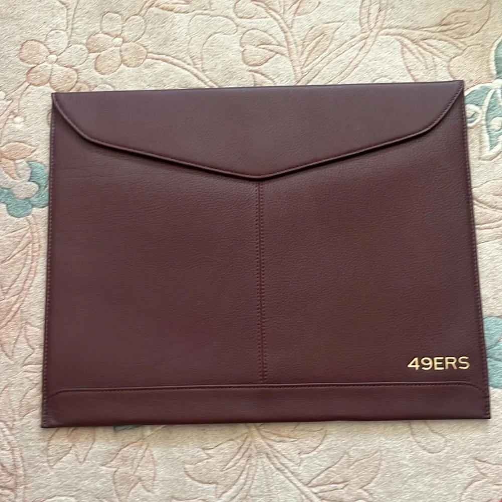 Leatherology Custom Laptop Case Sleeve 49ers NWOT